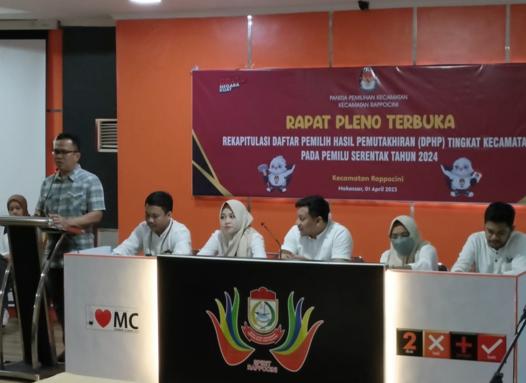 Camat Rappocini Hadiri Rapat Pleno Terbuka Rekapitulasi Dphp Tingkat