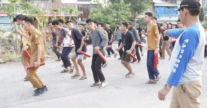 Hari Kedua Persiapan Hut Kota Makassar Camat Ujung Tanah Memantau