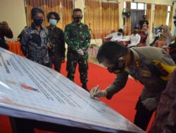 Kapolres Barru Hadiri Deklarasi Kampanye Damai Pemilihan Bupati dan Wakil Bupati Barru tahun 2020