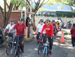 PJS Bupati Soppeng Bersama Sejumlah Pejabat Pemda, Bersepeda Santai