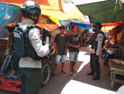 Tak Kenal Libur, Patroli Brimob Batalyon A Pelopor Intens Ingatkan Warga Patuhi Prokes