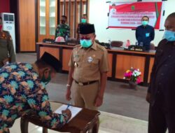 Bupati Pasangkayu Pimpin Pengambilan Sumpah Pengurus BPD di 3 Kecamatan