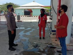 Satu Unit Motor Terbakar Saat Mengisi BBM di SPBU Boyong