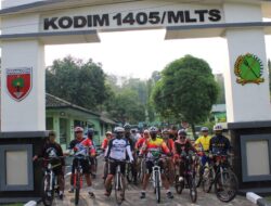 Dandim 1405/Mlts Melaksanakan Gowes Green Bersama Anggota Kodim