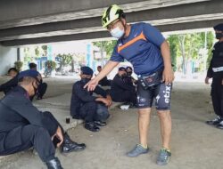 Gowes santai, Danyon A Pelopor Cek Kesiapsiagaan Personil Pam Kampanye Pilwalkot Makassar
