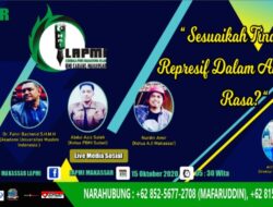 LAPMI Gelar Webinar Dengan Tema “Sesuaikah Tindakan Refresif Dalam Aksi Unjuk Rasa”