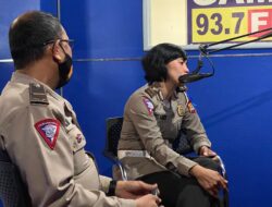Satlantas Polres Gowa Sosialisasi Keselamatan Berkendara di Radio Gamma