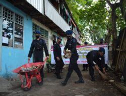 Jelang HUT Brimob Ke-75 Brimob Batalyon A Pelopor Adakan Bakti Lingkungan