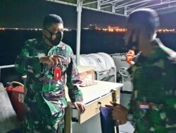 Lantamal VI Kerahkan KAL Mamuju I-6-64 Bantu Evakuasi Korban Kapal Bocor Di Pulau Bone Tambung