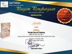 Wow, Buku Karya Tulis Sisiwi SMP AMJ Mendapat Penghargaan