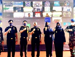 Danpomal Lantamal VI Hadiri Acara Pemusnahan BMN Hasil Tindakan Kanwil DJBC Sulbagsel dan KPPBC TMP tahun 2020