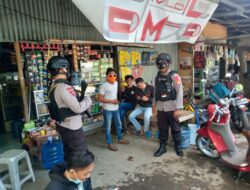 Patroli Batalyon A Pelopor jaga Kondusifitas Sambil Ingatkan Warga Patuh Prokes