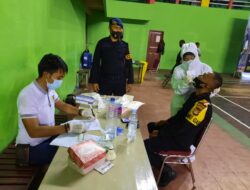 Pastikan Bebas Covid-19, Brimob Batalyon A Pelopor BKO Polres Gowa Jalani Swab Test
