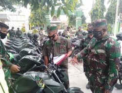 Puluhan Kendaraan Dinas Kodim 1420 Sidrap Diperiksa Tim Denpal Parepare