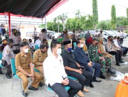 Sekda Soppeng, Ikuti Apel Pergeseran Pengamanan TPS yang di Gelar Oleh Polres Soppeng