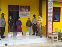 Kurangi Beban Warga di Masa Pendemi, Kapolsek Marioriawa Luncurkan Bantuan Beras Polri