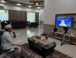 Korcab VI DJA II Ikuti Ceramah dan Doa Bersama Keluarga Besar Jalasenastri Melalui Vicon