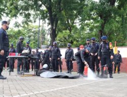 Apel siaga Jajaran Sat Brimob Polda Sulsel, pastikan kesiapan Pengamanan di wilayah Polda Sulsel.