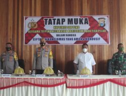 Kapolres Soppeng Gelar Tatap Muka di Aula Kantor Kecamatan Marioriawa