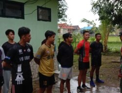 Babinsa Koramil 1405- 07/T. Rilau, Sertu Bachtiar Laksanakan Bimbingan Jasmani Serta Sosialisasi Vaksinasi C-19