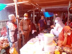 Penertiban di Pasar, SatPol PP. Kab.Soppeng, Temukan Beberapa Pelaggar Protap kes