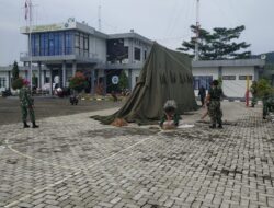 Tiba Di Mamuju, Lantamal VI Langsung Dirikan Tenda Posko Bantuan Bencana