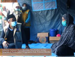 Tinjau Tenda Pengungsi Gempa, Gubernur Sulbar ABM Menghimbau Agar Pengungsi Kembali ke Rumahnya Jika Kondisi Sudah Membaik
