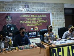 Press Release Akhir Tahun 2020, Ini Jumlah Kasus di Polres Pelabuhan Makassar