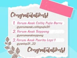 Lagi, Forum Anak Colliq Pujie Barru Menorehkan Prestasi