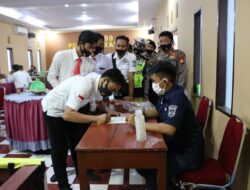 Tindak Lanjut Perintah Kapolri, Personel Polres Takalar Jalani Tes Urine