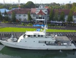 Kapal Perang KAL Mamuju II-6-6-4 Kawal Jalannya Upacara Gelar Operasi Gaktib dan Yustisi Polisi Militer
