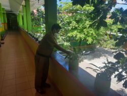 Menjelang PTM, UPT SPF SDN Mongisidi III Makassar Siapkan Sarana Prokes