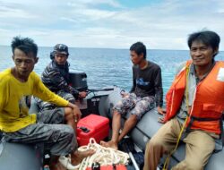 Sempat Hilang Dihantam Badai, Dua Nelayan Lutim Berhasil Ditemukan dan Dievakuasi Posal Lampia Lantamal VI 