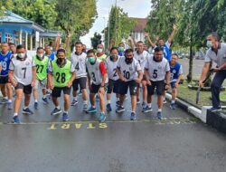 Kasatker dan Pamen Lantamal VI Laksanakan Samapta Periode I TA. 2021