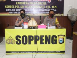 Kunjungan Kerja Karorena Polda Sulsel di Polres Soppeng