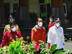 Kapolda Sulsel Sambut Kedatangan Presiden Joko Widodo Dalam Rangka Kunjungan Kerja Di Sulsel