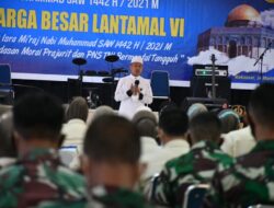 Lantamal VI Peringati Hari Besar Isra Mi’raj Tahun 1442 H /2021 M
