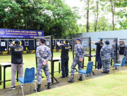 Lantamal VI Bersama Kanwil Ditjen Bea Cukai Sulbangsel Gelar Latihan Menembak
