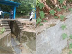 Baru Empat Bulan Rehabilitasi, Dinding Saluran Induk DI Wessa Sudah Rusak