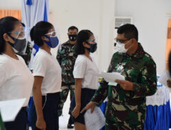 Danlantamal VI Pimpinan Sidang Pantukhirda Caba PK. Pria/Wanita dan Cata PK TNI AL Gel. I Tahun 2021 Panda Makassar