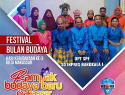 UPT SPF SD, Inpres Bangkala I Makassar, Kompak Memakai Baju Adat Daerah.