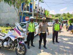 Atasi Kemacetan Jelang Ramadhan 1442 H,Sat Lantas Polres Soppeng Gelar Pengaturan Lalu Lintas