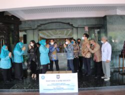 TP-PKK Terima Bantuan Masker sebagai Dukungan terhadap Kampanye Protokol Kesehatan