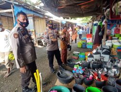 Ciptakan Situasi Aman dan Kundusif, Kapolsek Lalabata, Gelar Patroli Pasar