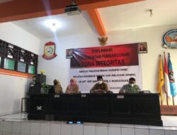 Deklarasi Pencanangan Pembangunan Zona Integritas di UPT SPF SMP Negeri 6 Makassar
