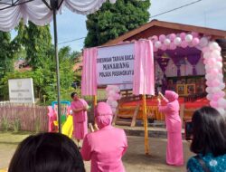 Ketua Bhayangkari Polda Sulbar Resmikan Taman Baca Polsek Pasangkayu