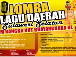 Sambut HUT Bhayangkara ke 75, Polres Soppeng Gelar Lomba Penyanyi Lagu Bugis, Ini Syaratnya