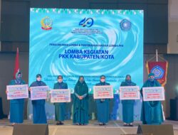 Ketua Tim Penggerak PKK Kab Soppeng Bersama Pengurus Hadiri Peringatan Hari Kesatuan Gerak Ke-49,
