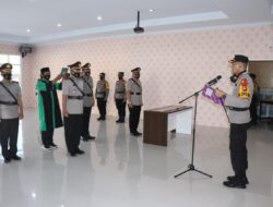 Kapolres Soppeng Pimpin Sertijab Kabag Ren dan Kasat Lantas Polres Soppeng