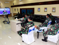 Danlantamal VI Makassar Ikuti Rakor Renaku I TNI AL Tahun 2021 Secara Virtual